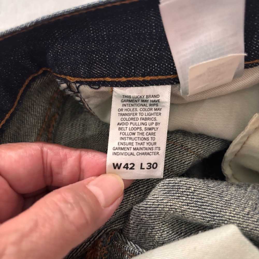 Lucky Brand Blue 367 Vintage Boot Cut Men’s Jeans Size 42/30 - Picture 10 of 11